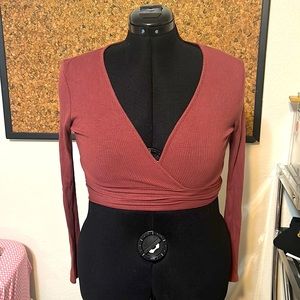 Mauve Wrap Top